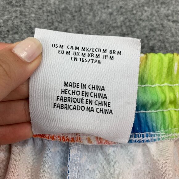 Forever 21 x Fubu Short Womens M Elastic Waist Embroidered Mesh Knit Abstract - Picture 6 of 14